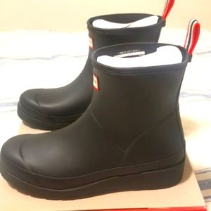 Women's Hunter Original Play Boots Short "Black" and "NEW" W/Box!